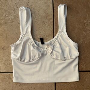 Coquette H&M White crop top